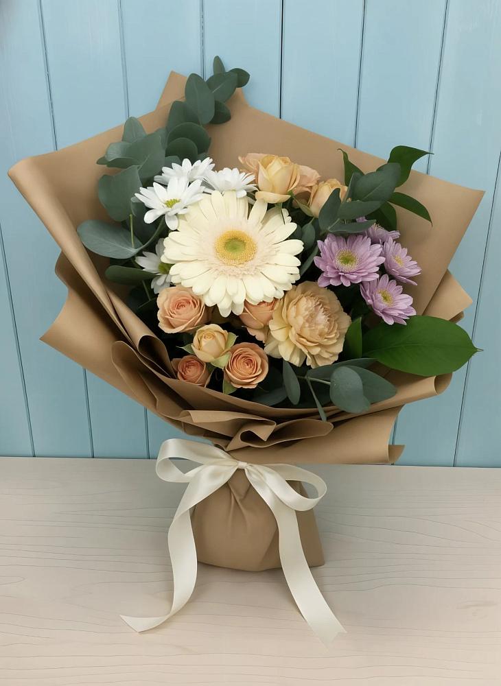 Букет цветов из: Герберы и Хризантемы в Мосальске