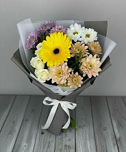 Букет цветов из:  Розы, Герберы и Хризантемы в Мосальске