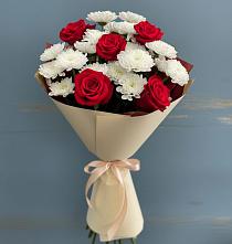 Букет цветов из:  Розы и Хризантемы в Мосальске