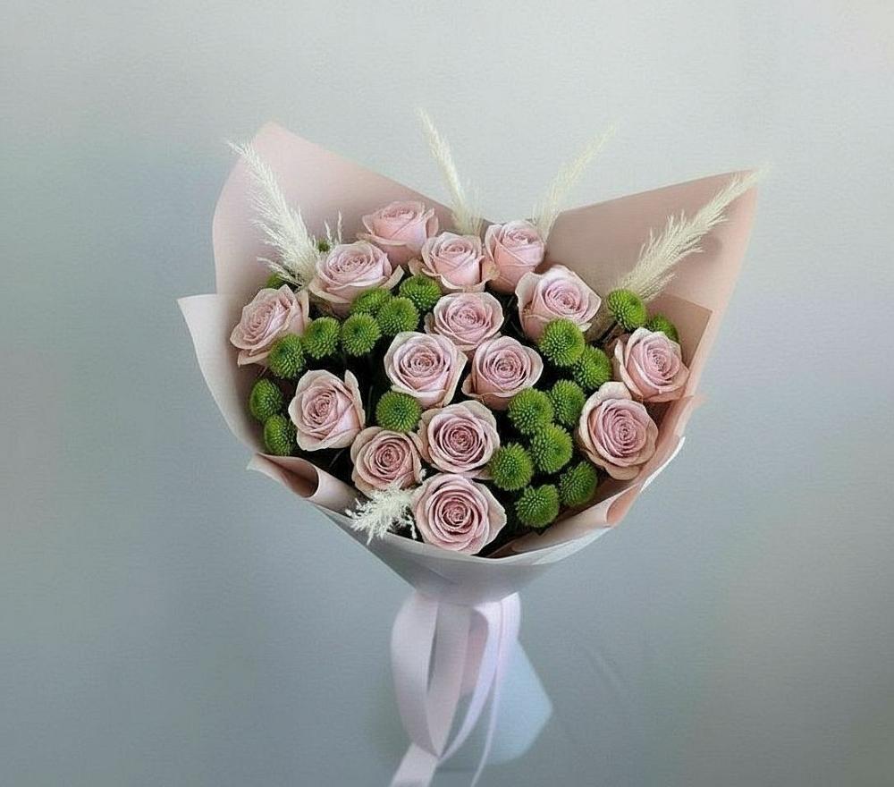 Букет цветов из: Розы и Хризантемы в Мосальске