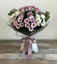 Букет цветов из:  Хризантемы и Розы в Мосальске