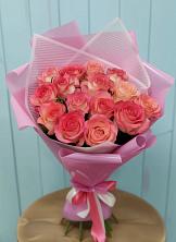 Букет 15 Розовых роз Равель в Мосальске