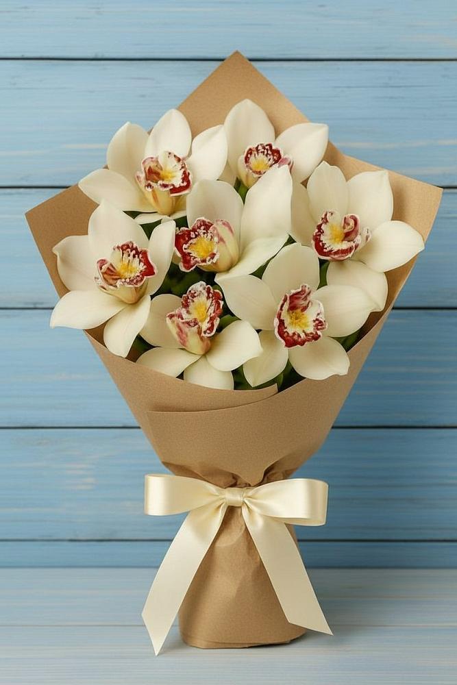 Букет цветов из: Орхидеи и Розы в Мосальске